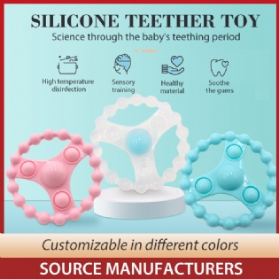 Logo Neutral Newborn Baby Teether Bear Pba Free Baby Teethers 1 buyer