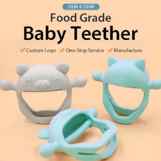 Eco Friendly New Newborn Babies Grabs Tool Teethers Toys Stress Relief Baby Teethers For Babies 0-6 Months