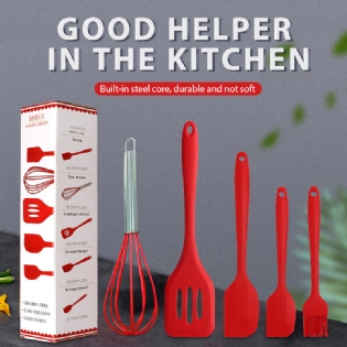 new household bundle 5 piece silicone kitchen utensils set for cooking