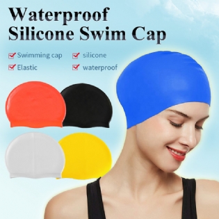 Custom Logo Printing Adult National Flag Swim Caps Silicone Swimming Cap