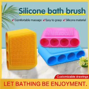 Silicone bath brush face&body beauty massager shower scrubber