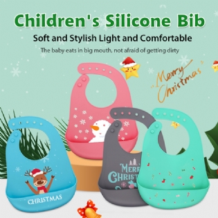 Custom Silicone Baby Bibs Food Grade Waterproof Silicone Bibs Toddler Child Bibs