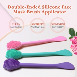 Silicone facial mask brush double-sided cleaning brush
