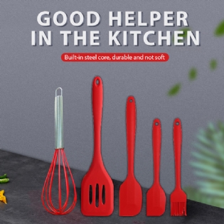 new household bundle 5 piece silicone kitchen utensils set for cooking