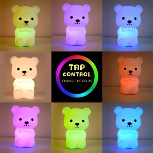 Usb Led Night Light Soft Silicone Touch Sensor Charger Night Light For Baby