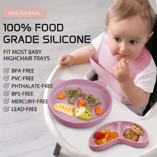 Kids Gift Spoon Fork Feeding Panda Shape Plate Bowl